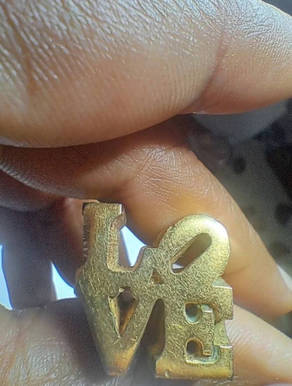 Vintage 1970 Robert Indiana x Charles Revson Pop Art LOVE Ring